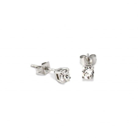 Solitaire Stud Earrings 4mm (SS)