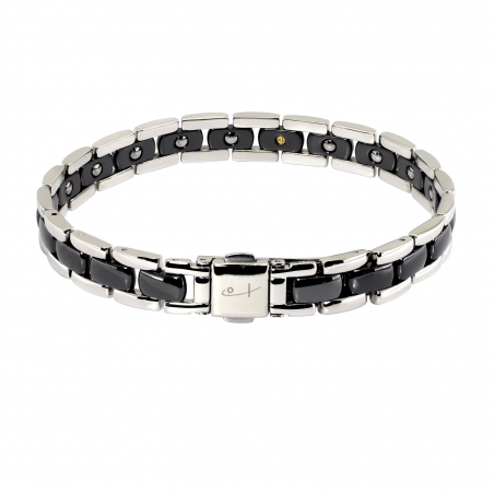 Aurora Bracelet Black (SS) Duo Chip