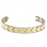 Men Texture Two Tone Bracelet (Ti)