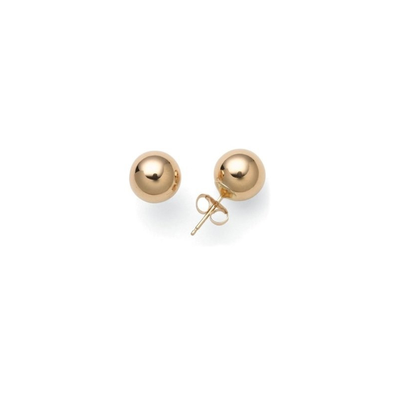 Ball Stud Earrings Gold (SS)