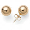 Ball Stud Earrings Gold (SS)