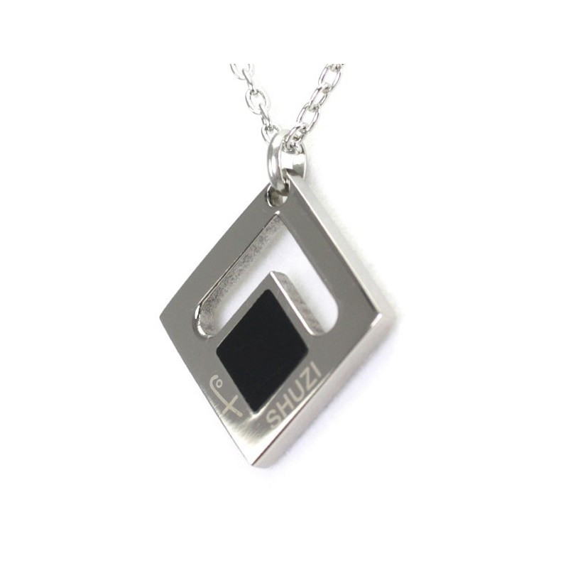 Square Pendant Black (Ti)