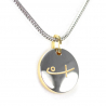 Round Pendant-Gold Logo (SS)