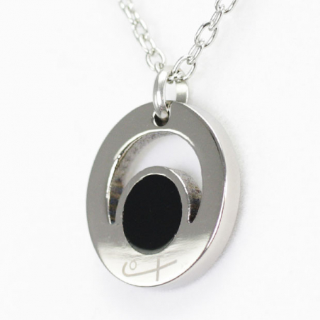 Round Pendant Black (Ti)