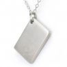 Tag Pendant Brushed (Ti)