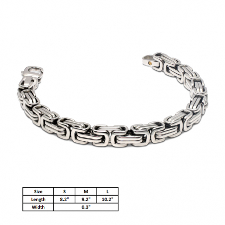 SHUZI Double Link Chain Bracelet (SS)