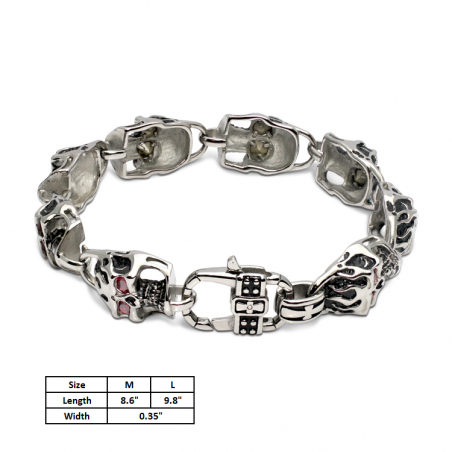 Crystal Eye Bracelet Red (SS)