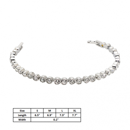 Infinity Tennis Bracelet (SS)