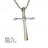 Tech-Cross Pendant (SS)