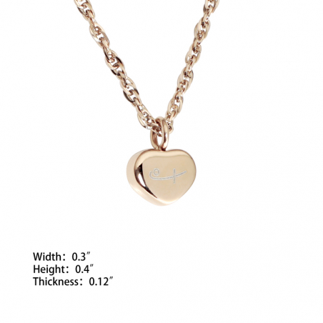 Tiny Heart Pendant-Rose Gold (SS)