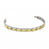 Textured Two Tone Bracelet (Ti)