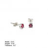 Solitaire Stud Earrings 4mm (SS)