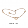 Heart Anklet Rose Gold (SS)