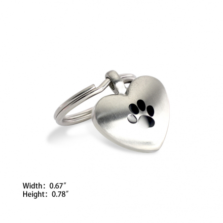 Dog Heart Charm (SS)