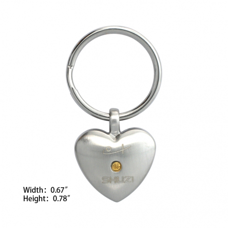 Dog Heart Charm (SS)